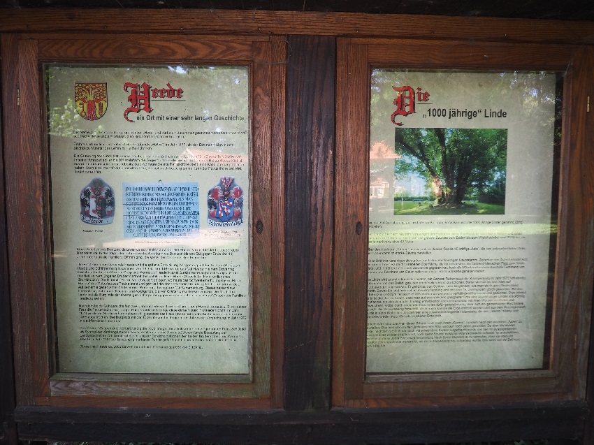 Infotafel bei der Linde 850